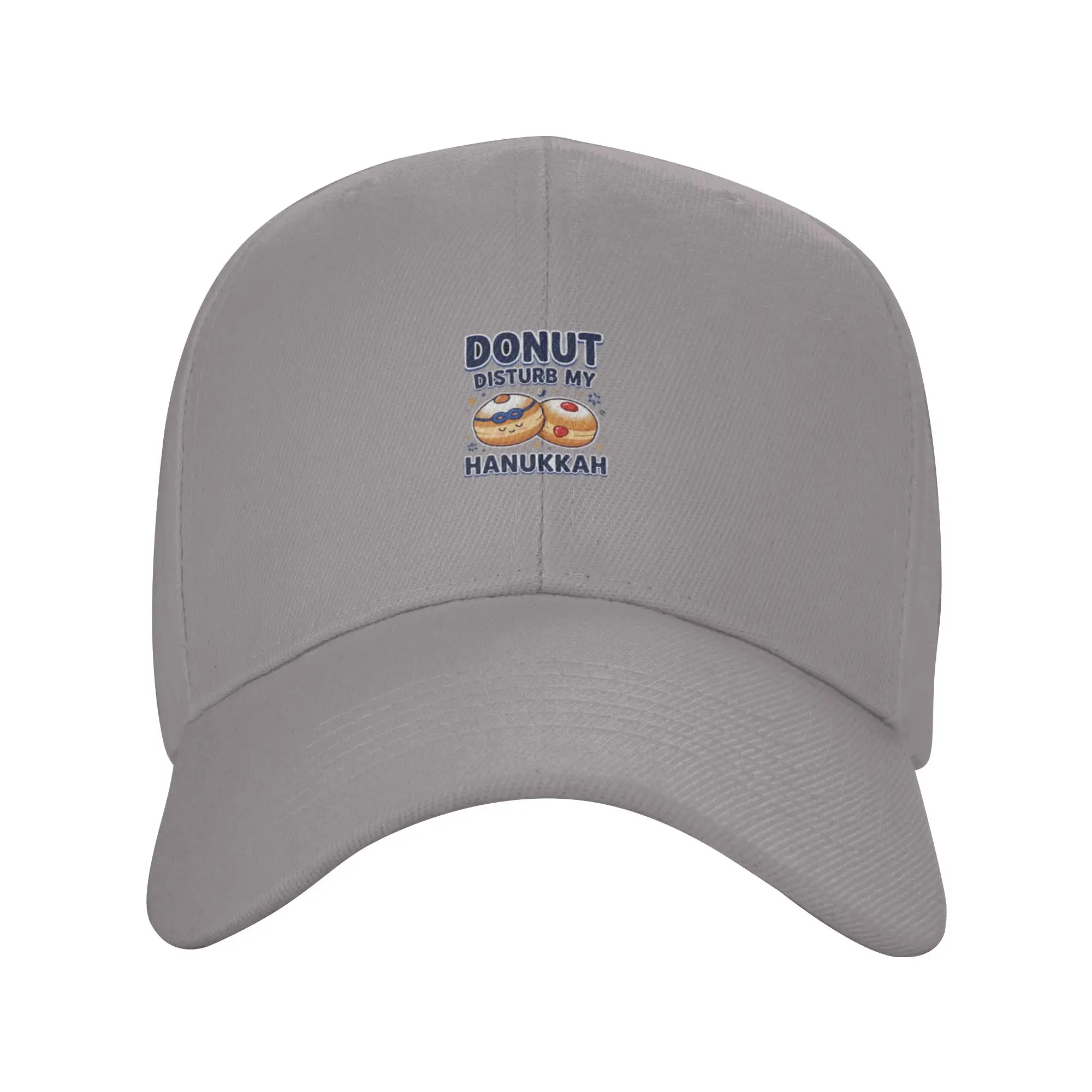 Donut Disturb My Hanukkah Funny Sufganiyot Trendy Baseball Cap Autumn Trip Solid Color Baseball Cap
