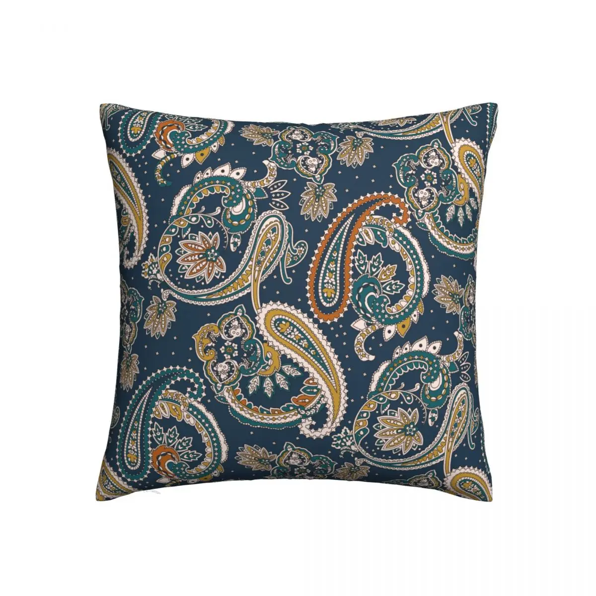 

Paisley Pillowcase Printing Polyester Cushion Cover Decorations Throw Pillow Case Cover Home Zippered 45X45cm