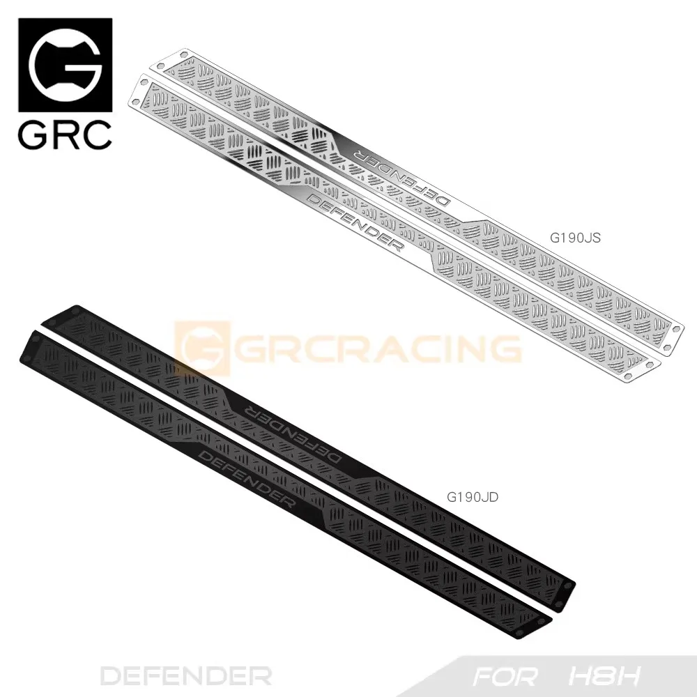 

GRC H8H Defender Side Step Stainless Steel Decorative Sheet Simulation Car Shell Protective Metal Sheet # G190JS/JD