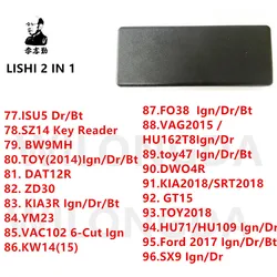 LISHI tool FOR FORD2017 BW9MH TOY2014 VAC102 TOY2018 FO38 DWO4R for KIA2018/SRT2018 GT15 ISU5