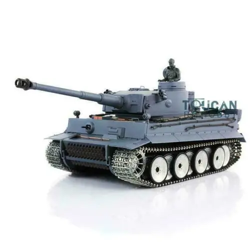 รถถังบังคับวิทยุ Heng long TK7.0 Tiger I RC Tank 3818 ของสหรัฐอเมริกา สเกล 1/16 พร้อมระบบดีดกลับกระบอกปืน รางโลหะ ล้อ และรีโมทคอนโทรล Panzer TH17244-SMT8