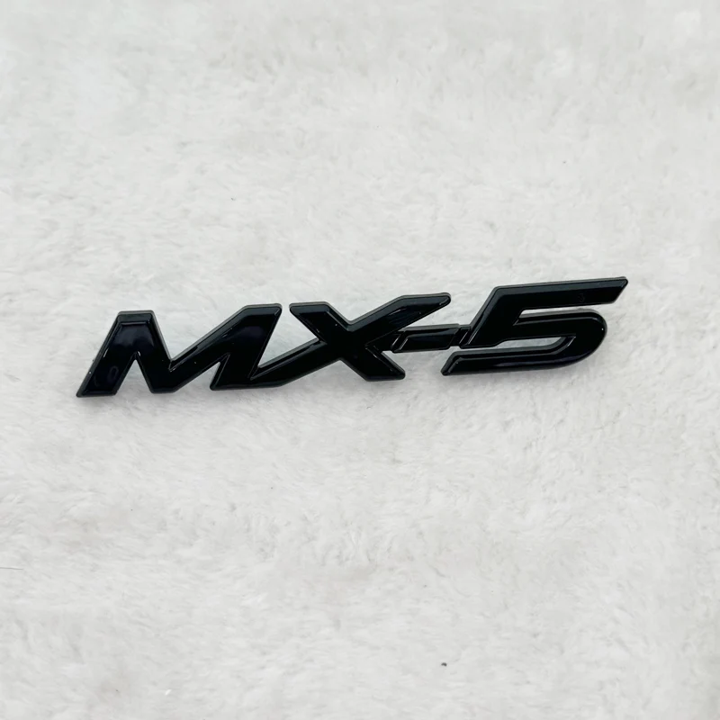 for Mazda CX-50 black logo, middle grille sticker, CX-5 MX5 rear logo, luggage compartment logo accessory sticker carbon fiber
