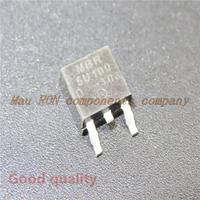 10PCS/LOT MBR5U100 5U100 MBR5U100CT TO-252 SMD 100V 5A Schottky transistor New In Stock