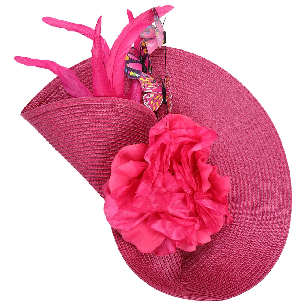 

Женская тканевая повязка на голову с бабочкой для банкета, свадьбы, невесты, шиньон, чаепития, шляпа для женщин