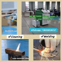 4-in-1 Handheld 1500W 2000W 3000W Fiber Laser Welding Cutting Machine Water Cooling System For Metal Welding And Cleaning