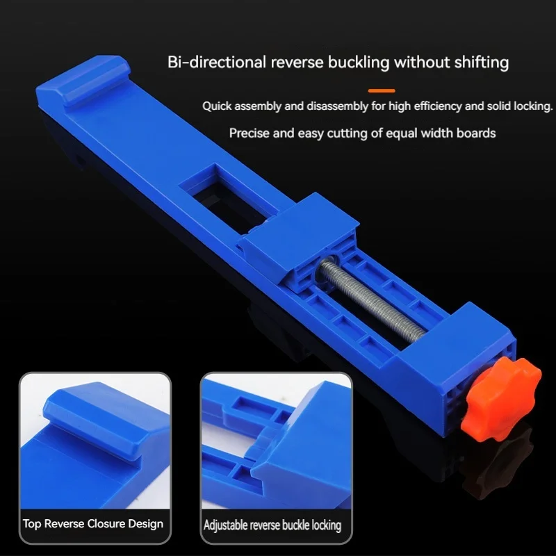 

Upgrade Portable Cutting Machine Base, Adjustable Circular Saw Guide Rail with ABS Plate & Lock Clamps for Woodworking GJ0293