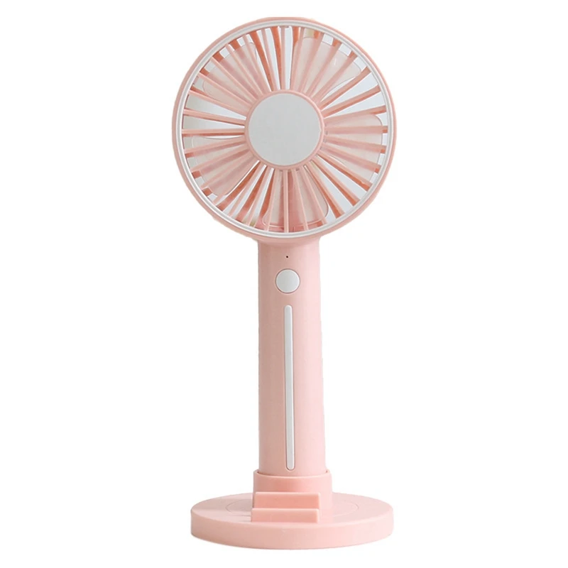 

New Summer Mini Cooler Handheld USB Portable Fan Desk Fan Desktop Or Stand Rechargeable Outdoor Travel Hand Fan