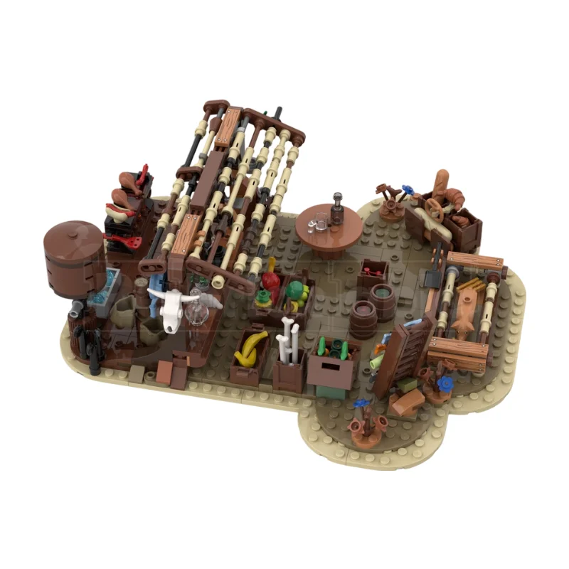 Vintage Collectible Market - MOC Medieval Food Market Building Blocks