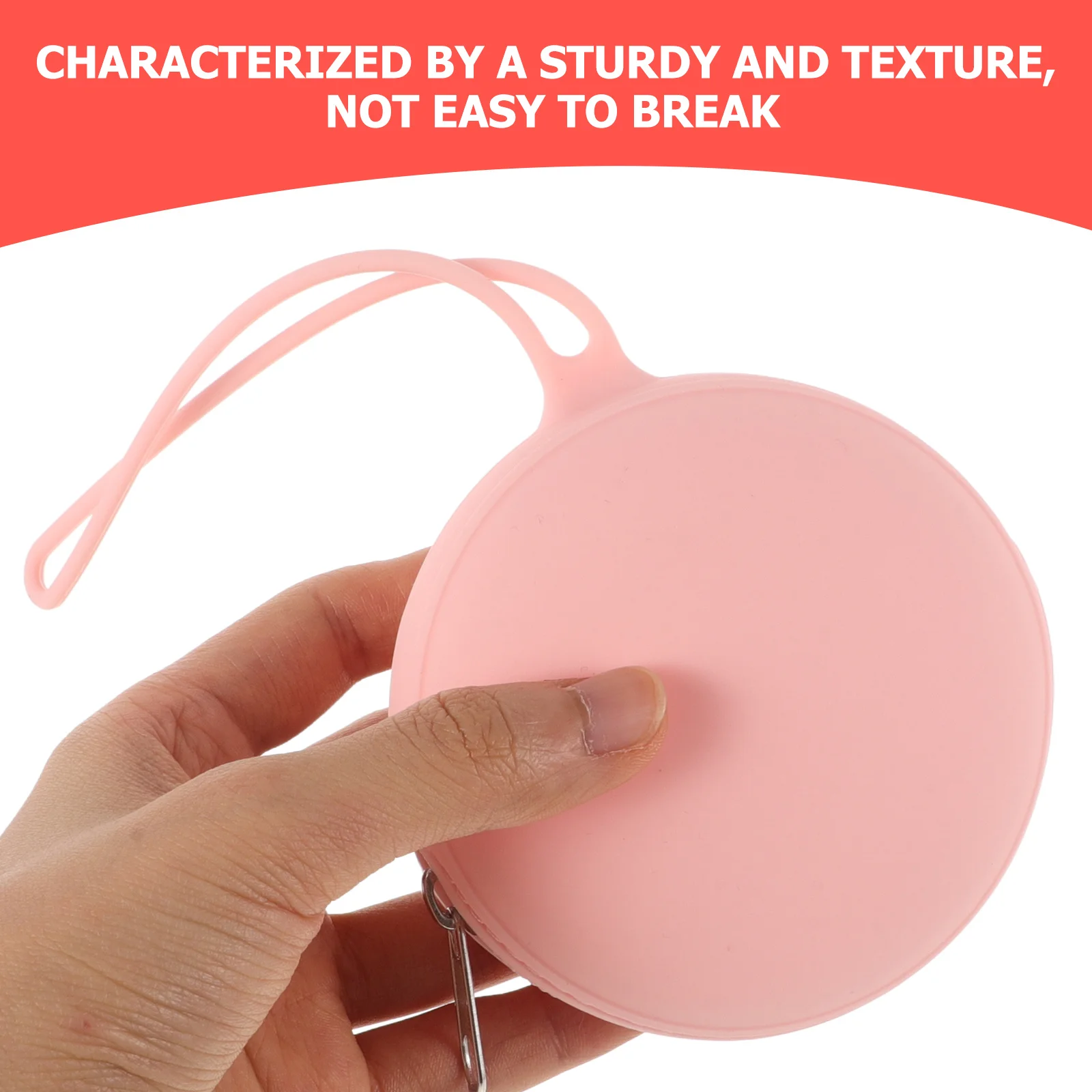 Silicone Pacifier Storage Case Portable Lightweight Travel Baby Pacifier Holder Pouch Zippered Storage Container for Diaper Bag