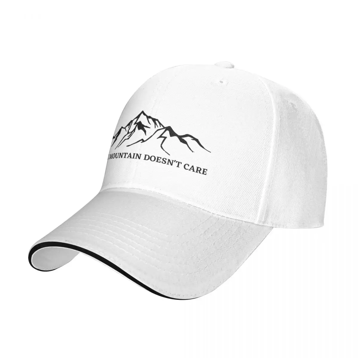 The Mountain Doesn't Care Alpinist Mountain Climber Baseball Caps Men Women Outdoor Trucker Worker Cap Hat  Golf Hats Summer Hat