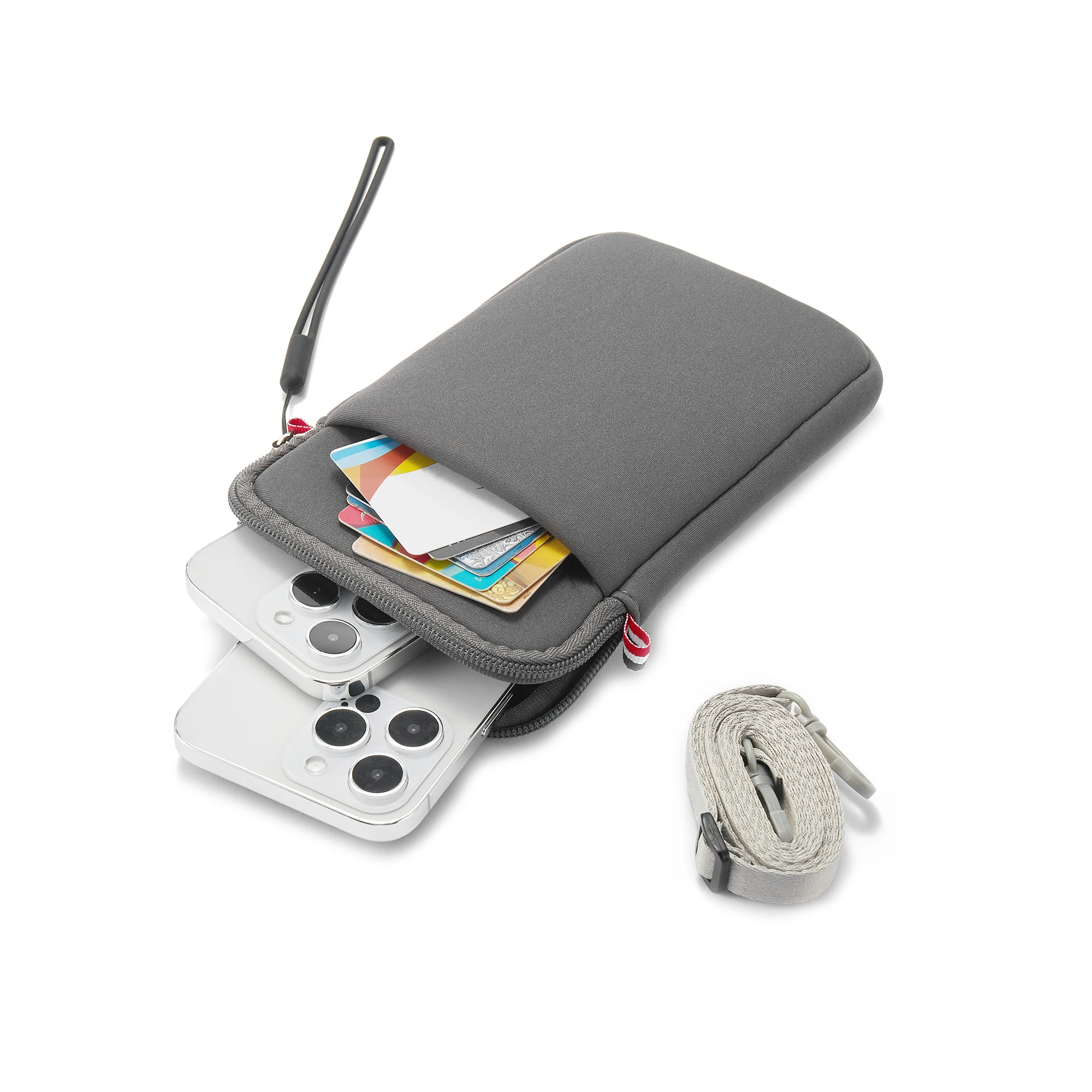 Diagonale Umhängetasche für Mobiltelefone, Handy-Zubehörtasche, Münzbörse, Schlüsseltasche, Kartentasche, Leicht und Geeignet für T – Detail 12