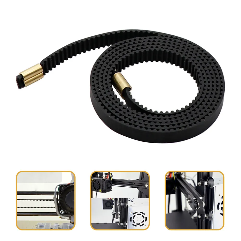 

Black Timing Belt for 3D Printer Open Plastic Synchronous Belt High Positioning Accuracy Fine Workmanship Strong Wear Resistance