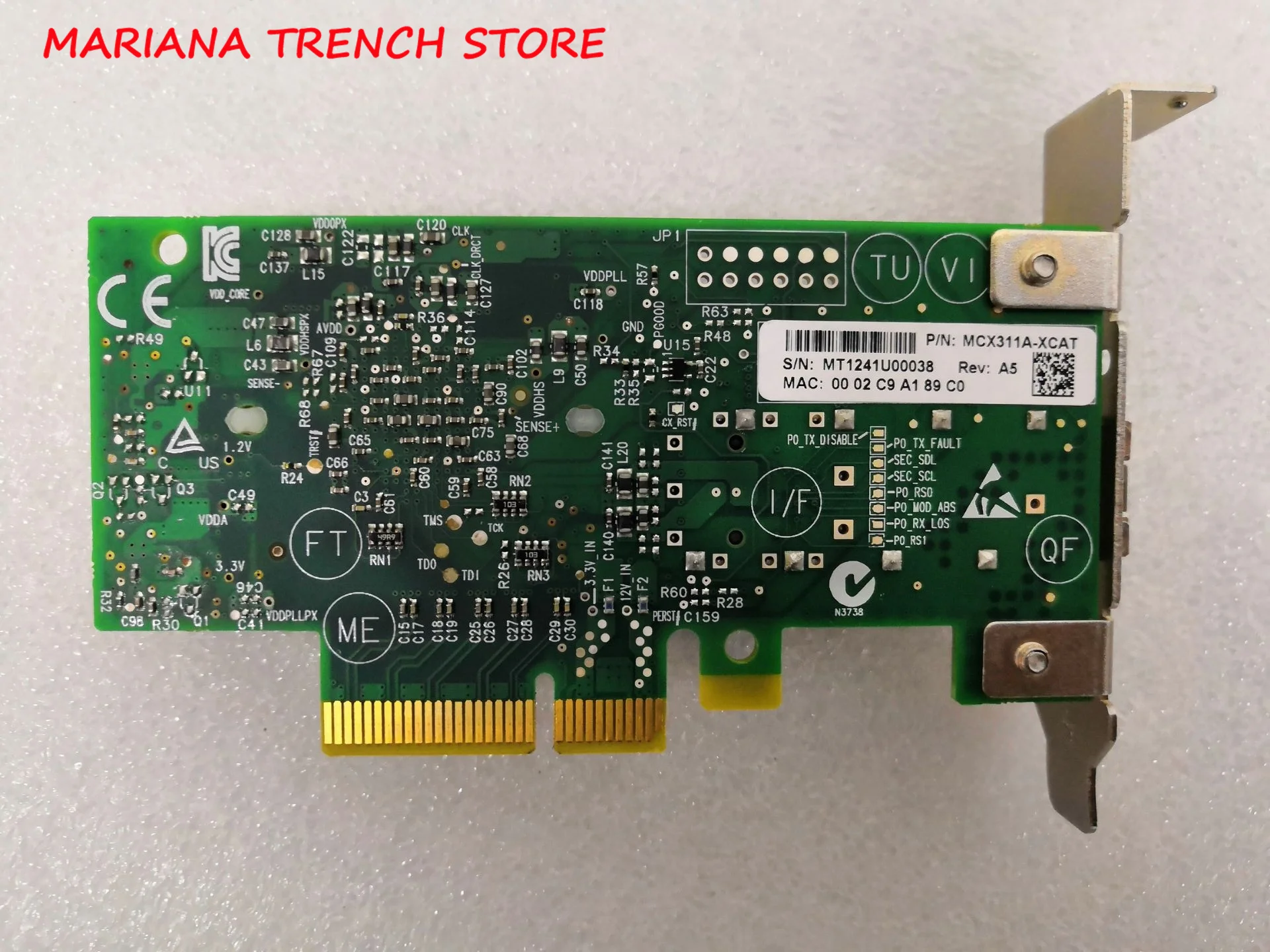 10 Gigabit Fiber Optic Network Card for Mellanox MCX311A-XCAT 10G ConnectX-3 CX311A