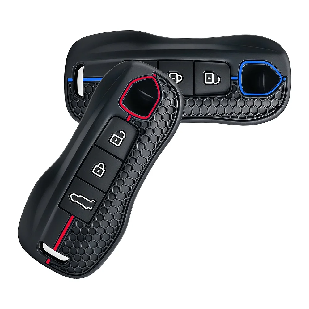 3 Button Car Remote Smart Key Fob Cover for Porsche Panamera Cayenne 971 911 9YA Macan Boxster