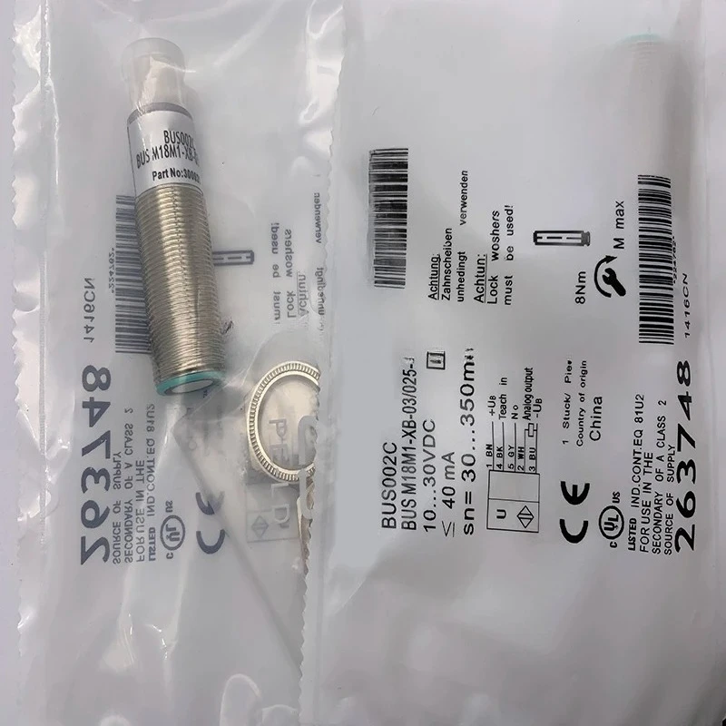Ultrasonic Proximity Sensor BUS0024 BUS M18M1-XA-03/025-S92G In Stock 4