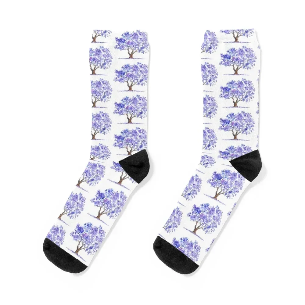 

Jacaranda Tree Socks Stockings man anime Non-slip Heating sock Men's Socks Luxury Women's