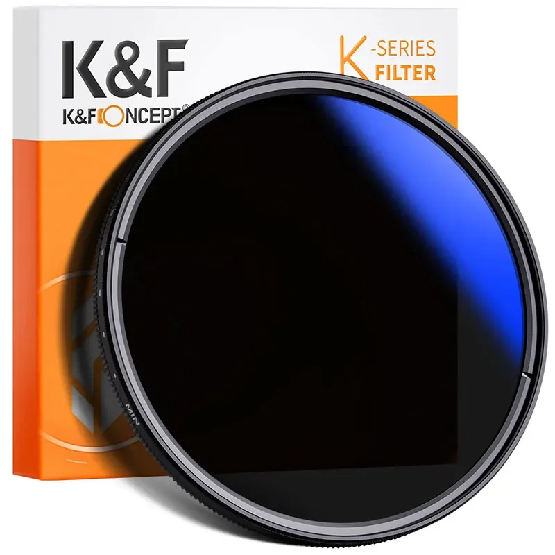 K & F Concept Nd Filter ND2 Om ND400 Nd Lens Filter Slim Fader Variabele Verstelbare Neutral Density 49Mm 52Mm 58Mm 62Mm 67Mm