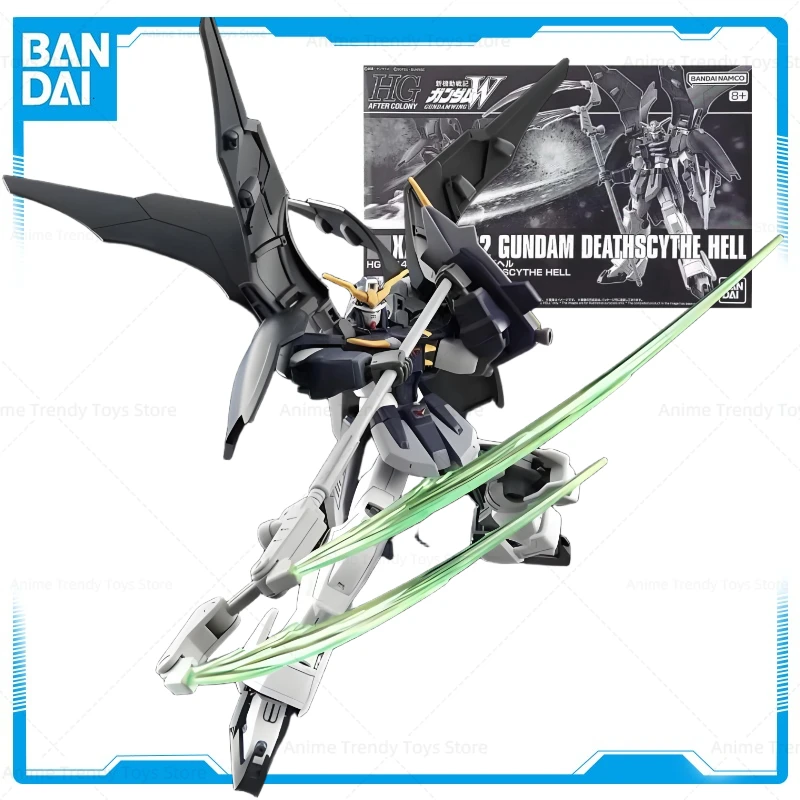 

In Stock Bandai Original Kit HGUC 1/144 GUNDAM DEATHSCYTHE HELL Anime Action Figure Assembly Model Toy for Boys Gifts WY