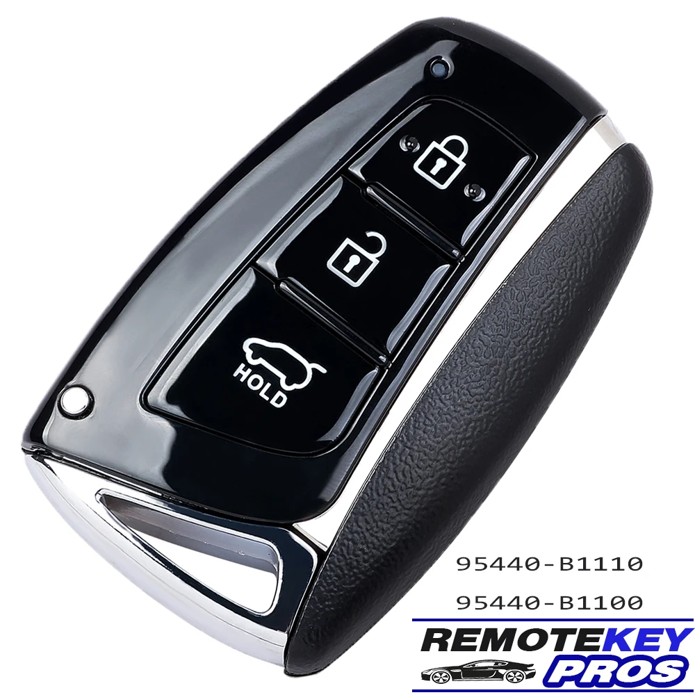 DIYKEY 95440-B1110/ 95440-B1100 433MHz ID47 Chip Smart Remote Key 3 Button Fob for Hyundai Genesis 2014 2015 2016