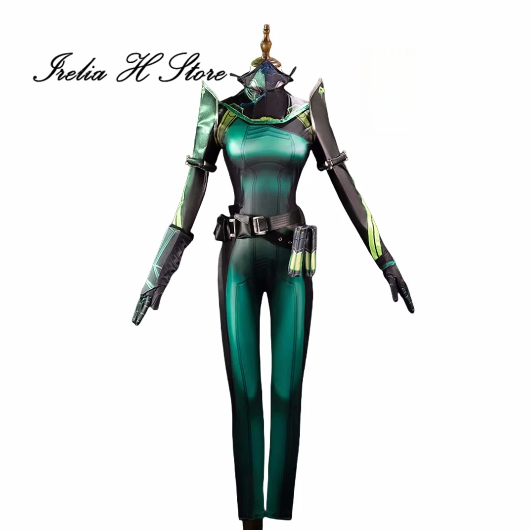

Irelia H Valorant Viper Cosplay Costume Sexy Bodysuit Leather Catsuit Halloween Costume Jumpsuit