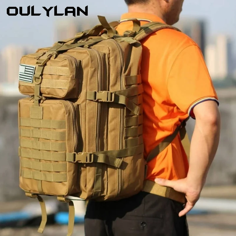 Oulylan 30L/50L 9000D Nylon Waterproof Backpack Military Rucksacks Tactical Sports Camping Hiking Trekking Fishing Hunting Bag