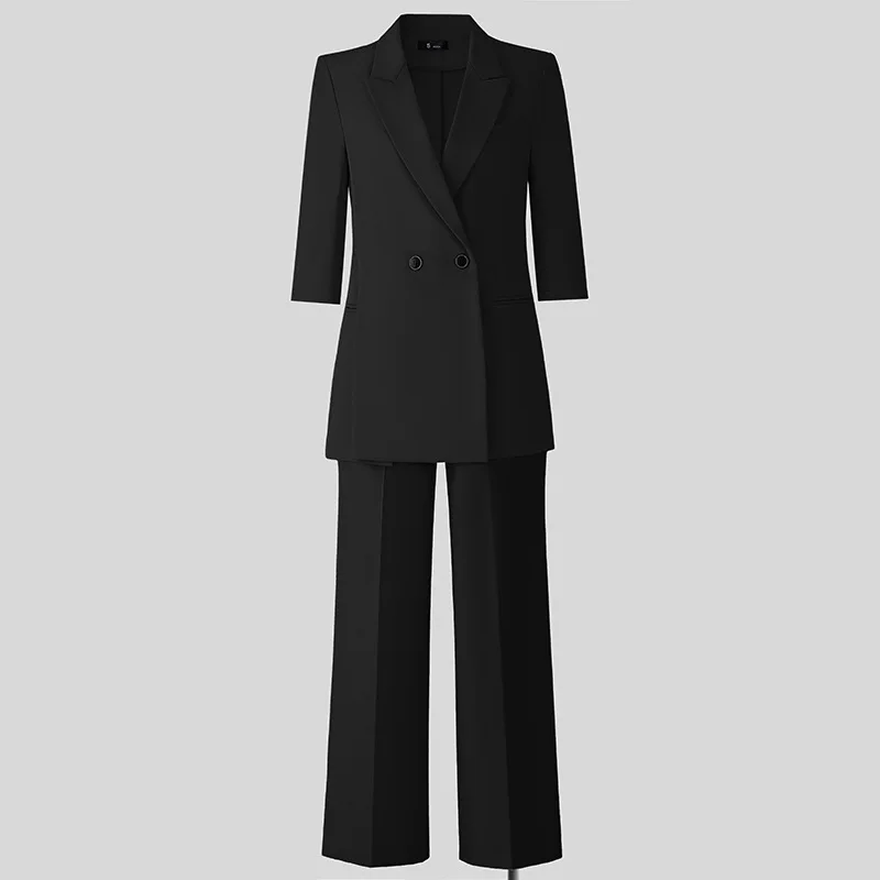 

Женский костюм: Элегантный летний тонкий деловой комплект, стиль «Богиня», универсальный повседневный блейзер для женщин