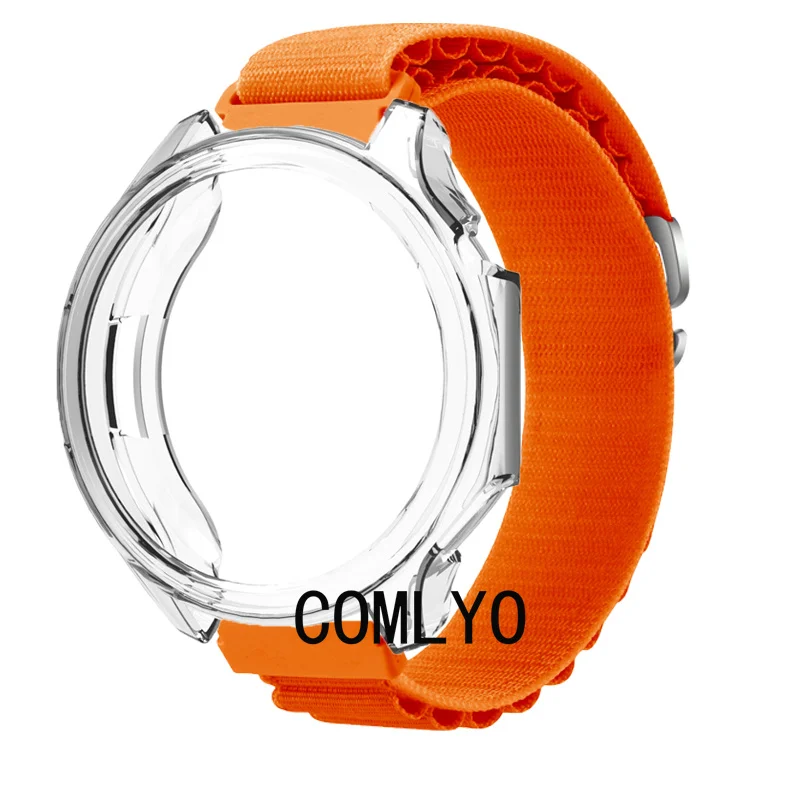 

Для часов Onplus watch 3/OPPO Watch X2 Чехол для умных часов Ремешок Защитный бампер Мягкий получехол из ТПУ Нейлоновый мягкий ремень