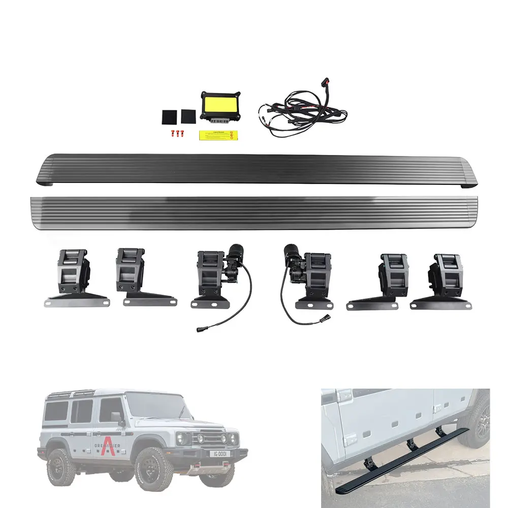 Rust-Proof Retractable Step Side Door Roof Foot Pedal Power Automatic Electric Power Side Step Running Board For Ineos Grenadier