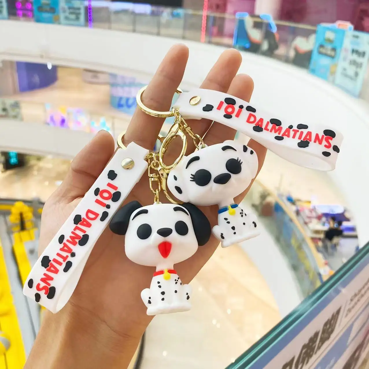 Cartoon Anime 101 Dalmatians Pendant Keychains Big Hero 6 Car Key Chain Baymax Keyring Mobile Phone Bag Hanging Jewelry Gifts