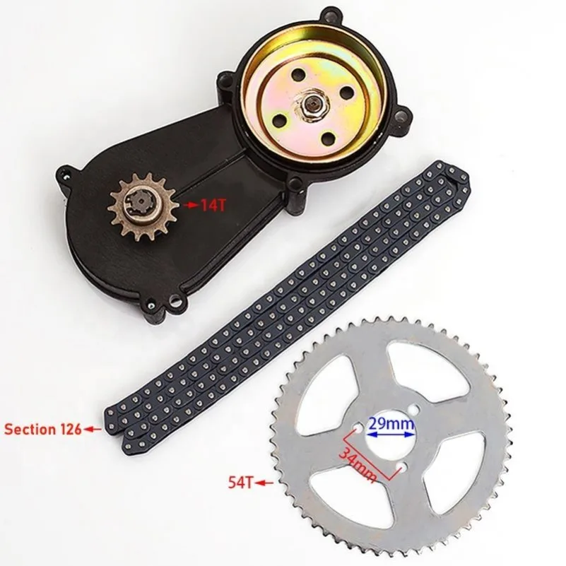 T8F 14T Getriebekettenscheibe, große fliegende kleine Kette, geeignet für Mini-Motorradzubehör 47/49CC Xiaolia
