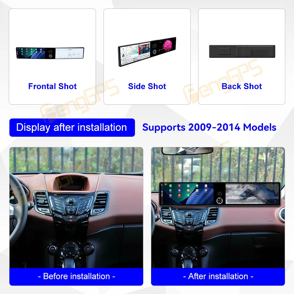 

Qualcomm Andriod Screen For Ford Fiesta 2009-2014 Car Radio Wireless Apple Bluetooth Carplay Multimedia Touch Screen Stereo WIFI