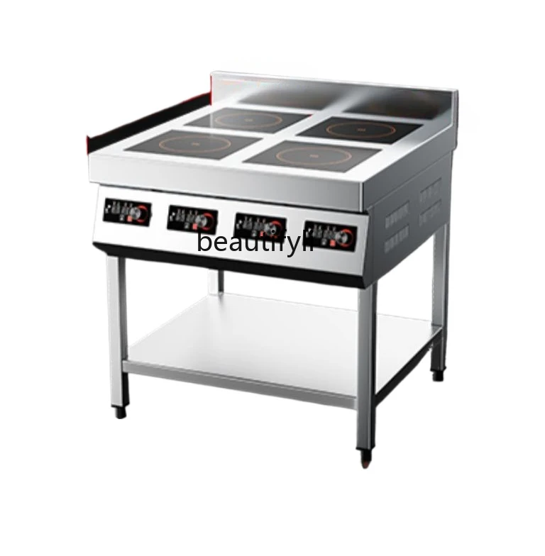 

Commercial induction cooker 4 eyes 6 eyes pot stove high power 3500W four heads six heads Malatang stove