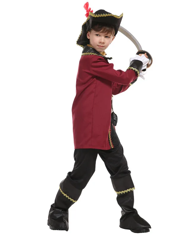 

Halloween Children's Pirate Costume Boys COS Costume Ethnic Stage Costume 18-25 Years Old China Made 2026 Spring Season