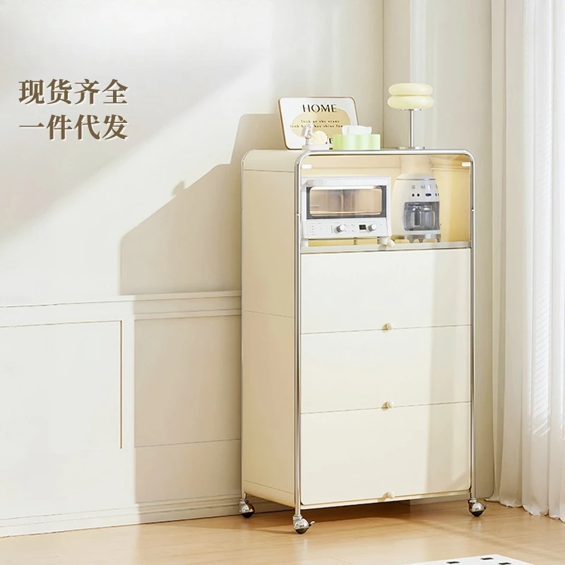 Multifunctional kitchen carbon steel five-layer rack, storage locker