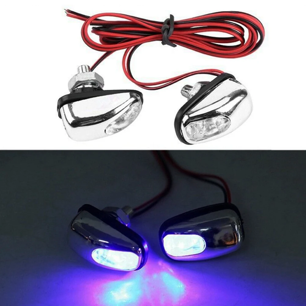 2 Pcs Universal LED Light Lamp Auto Windshield Washer Wiper Jet Water Spray Nozzle Spout Wiper Washer Car Light For Audi VW KIA