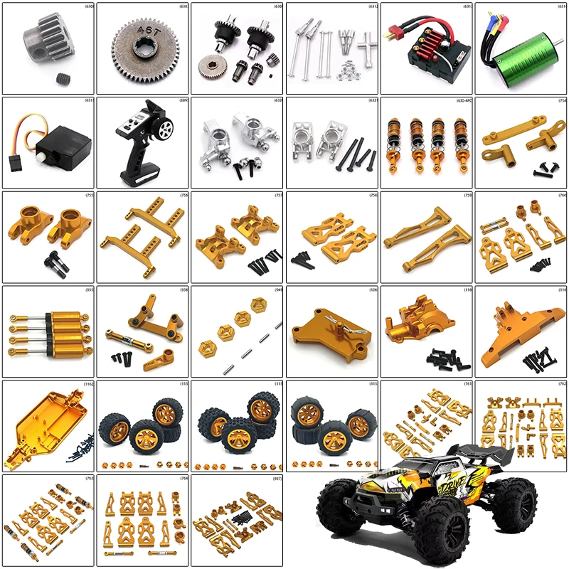 For SG116MAX SCY 16101 16102 16103 Pro JJRC Q130 Pro 1:16 Gold Upgraded Metal 4WD RC Car Original Spare Parts 6312 6320