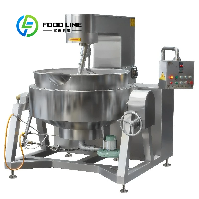Olla de alimentos Industrial de acero inoxidable con ahorro de costo, mezclador para chili, caramelo, tomate, salsa de patata, pasta personalizada
