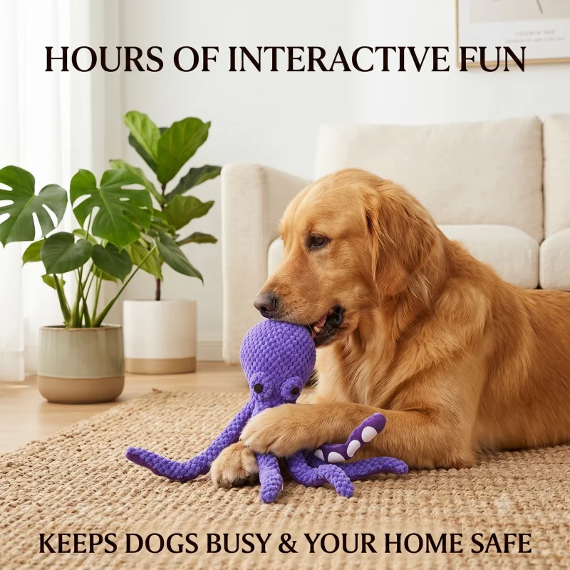 Juguete de Peluche con Sonido  - Interactive Squeaky Plush Dog Toy reseña y precio