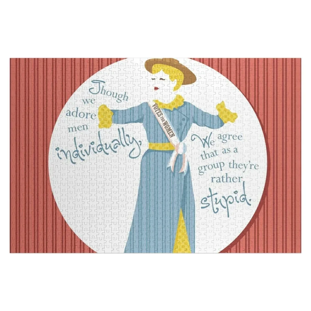 Suffragette Wooden Jigsaw Puzzle, Presente personalizado, casado personalizado, Criança