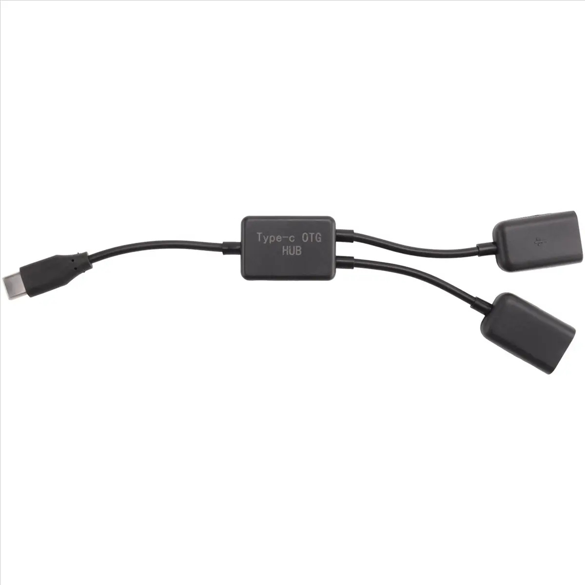 ABAN Type C OTG USB Male to Dual 2.0 Female OTG Charge 2 Port HUB Cable Y Splitter
