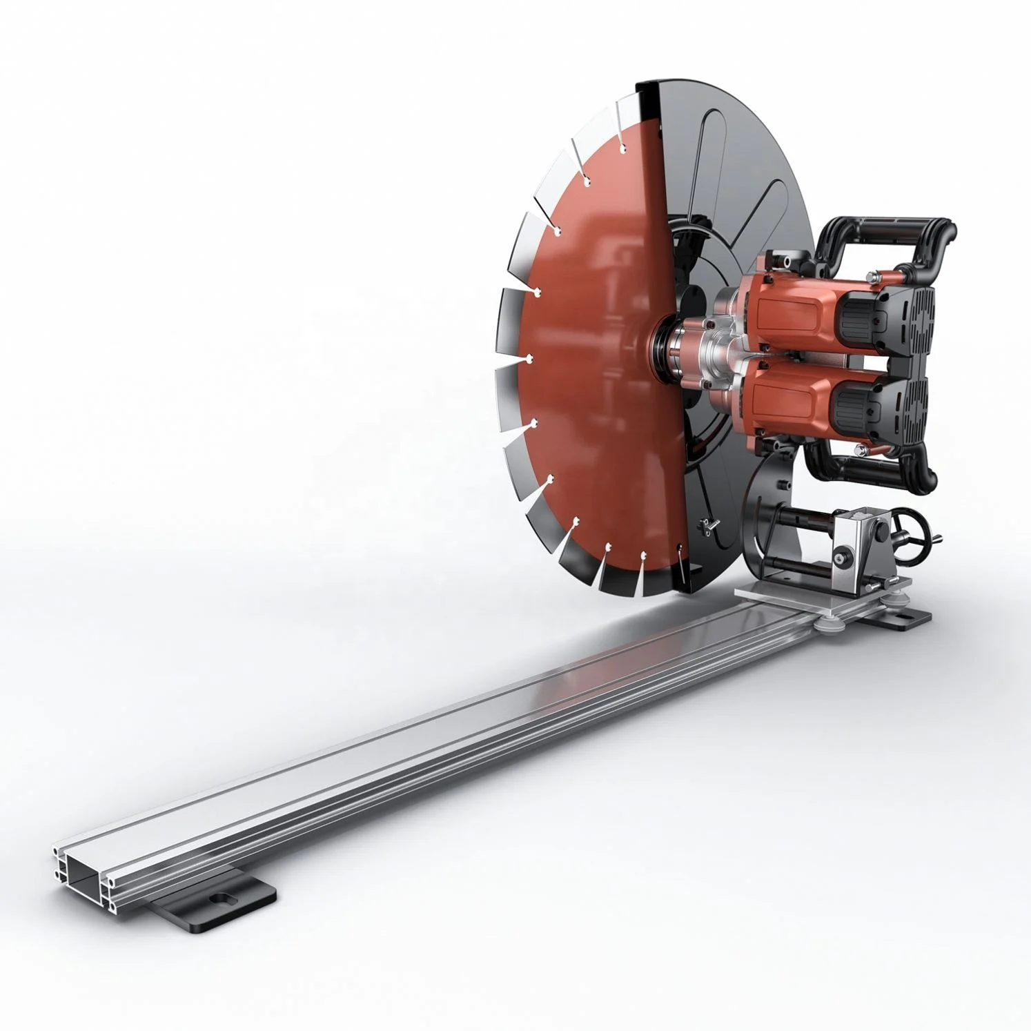

Applicable to High-Power 9800W Electric Concrete Wall Cutting Machine Industrial Grade Track-Type Window Wall Slotting Saw
