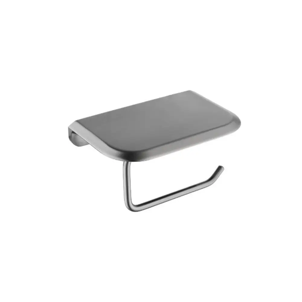 

Stainless Steel Bathroom Accessories Set with Towel Bar, Paper Holder, Soap Dish, Brush & Hooks, Wall Mount, Gray, Customized