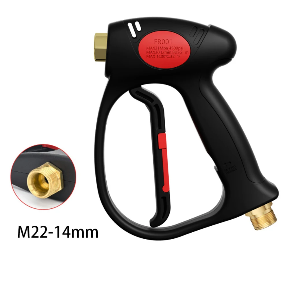 4000PSI High Pressure Car Washing Gun M22-14 Quick Connect Short Water Gun New Household High Pressure Cleaner Spray Gun For Car
