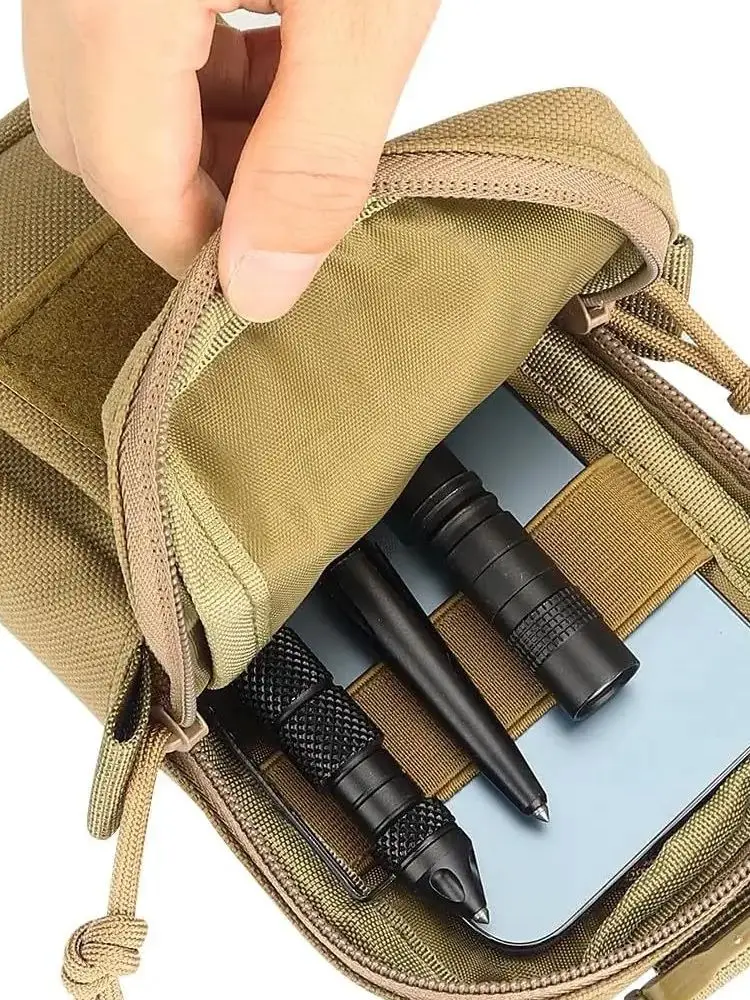 Sac de taille tactique Molle, pochette d'urgence en plein air edc, sac de téléphone, sport, escalade, accessoires de course, sacs de chasse à outils