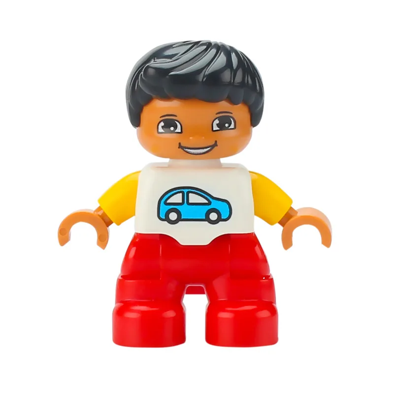 Grote bouwstenen Jongen Meisjes Familie Politieagenten Figuren Pop Compatibel Duplos Kinderen Kinderen Zelfsluitende stenen Assembleer speelgoed