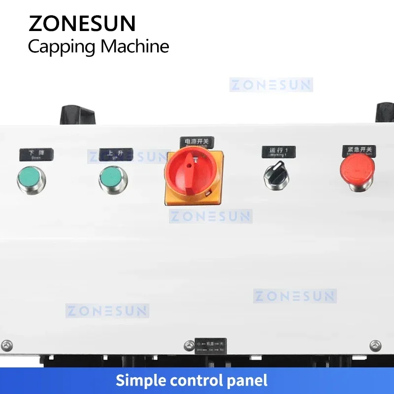 Zonesun ZS-XG440B Tappatrice per mandrino Tappatrice ad alta velocità Tappatrice per viti Tappatrice per bottiglia con tappo a vite