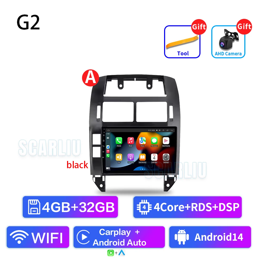 SISCL Voor Volkswagen Polo Mk4 2001-2011 Android Autoradio Multimedia Speler Carplay Auto Stereo GPS Navi 2din DSP Head Unit