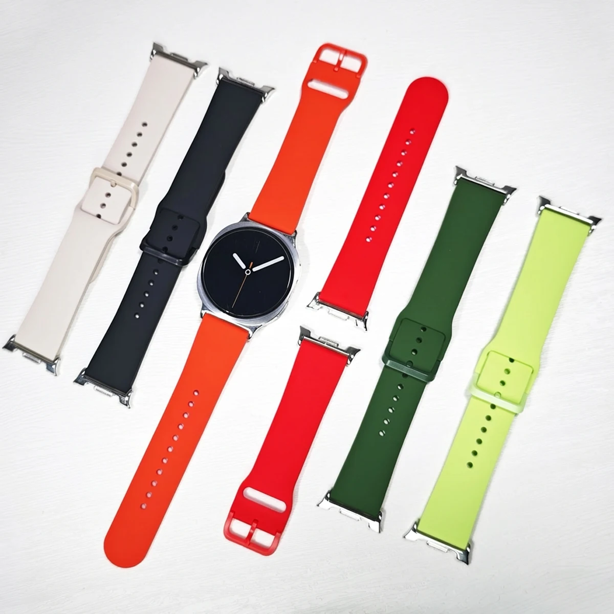 Silikon-Sportarmband für Samsung Galaxy Watch 8 44 mm 40 mm/8 Classic 46 mm, robustes Armband für Galaxy Watch 8, Armband-Zubehör