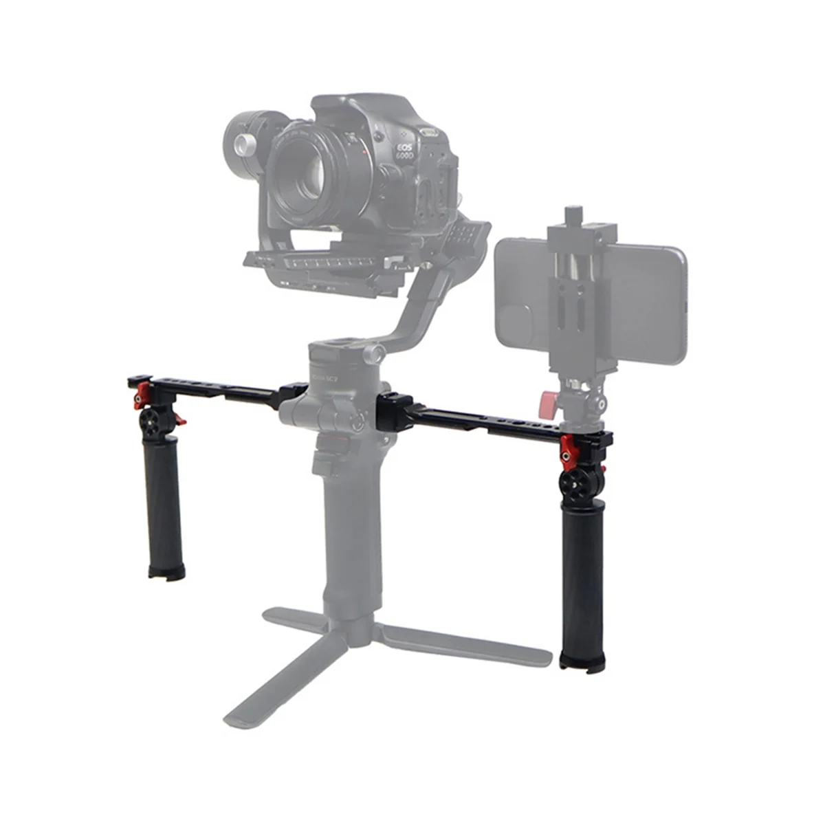 Двойная ручка карданного подвеса для DJI Ronin RS2/3/4, складная карбоновая ручка 180, регулируемая для DJI RS2/3/4 A и WMAN