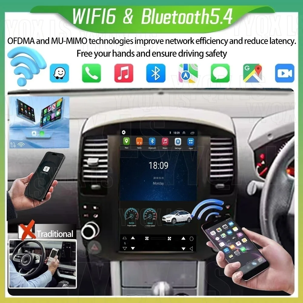 Car Accessories Radio For Nissan Pathfinder 2008-2012 Android Auto GPS Navigation Multimedia Stereo Receiver Head Unit Offline